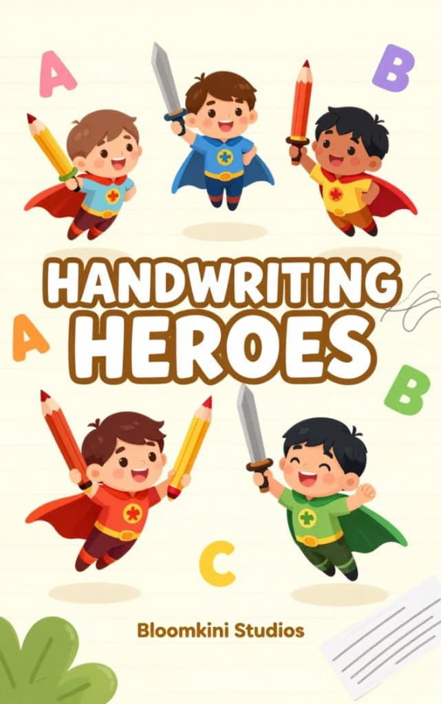 Handwriting Heroes by Bloomkini Studios cover