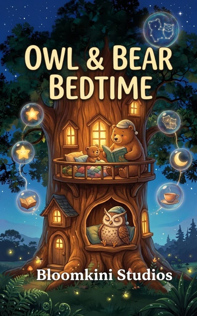 Owl & Bear Bedtime by Bloomkini Studios cover