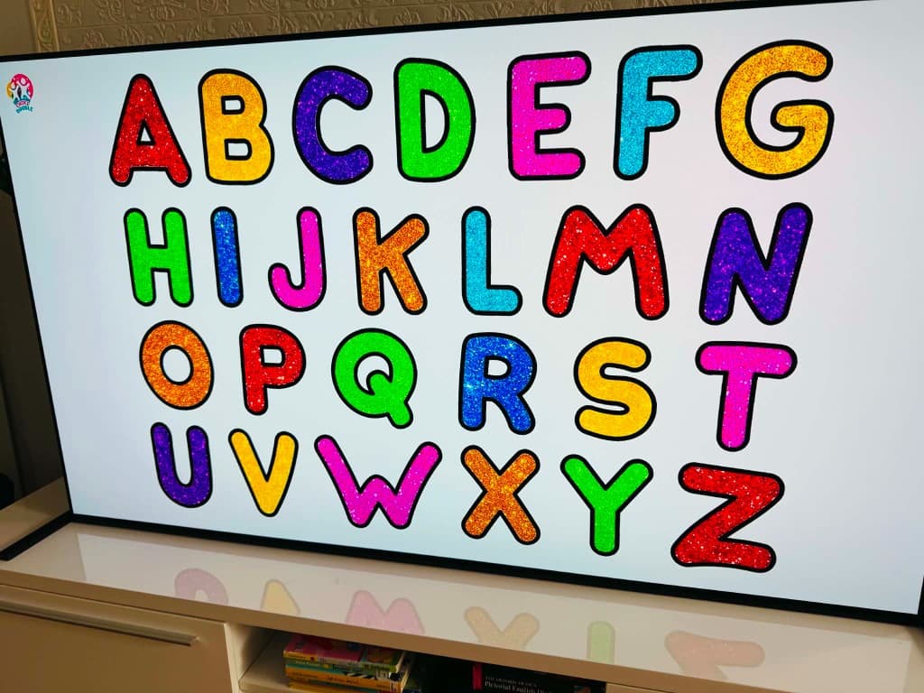 Glitter alphabet activity book for kids